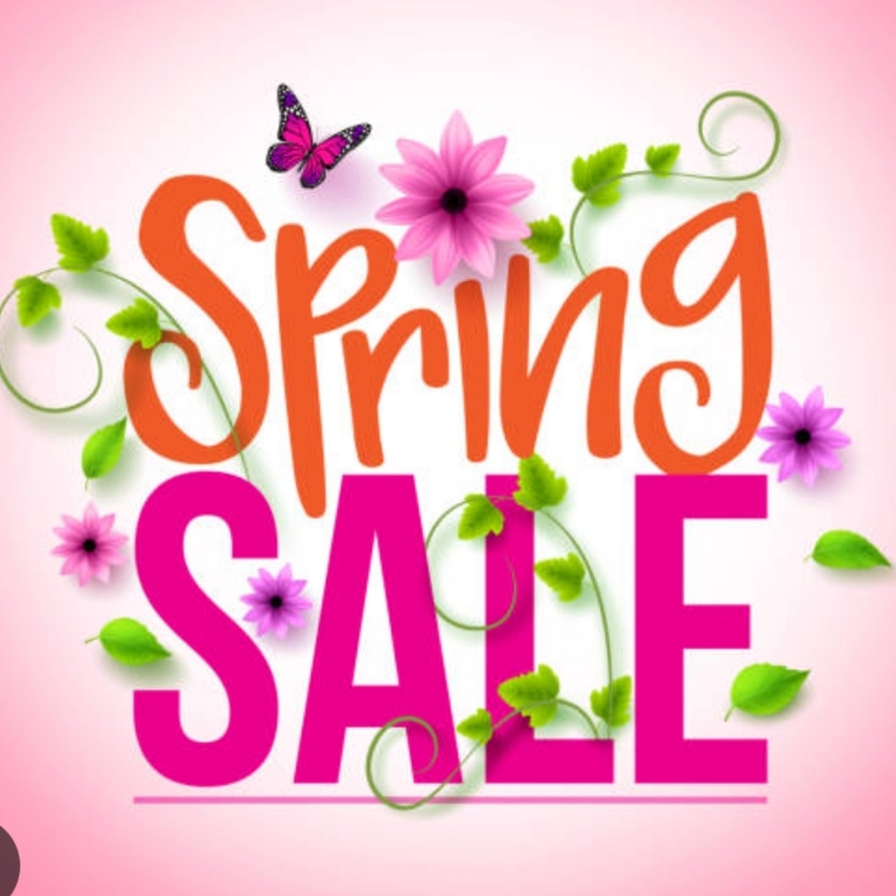 Spring Sale Poster with Floral Design